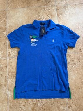Ralph Lauren Men’s Royal Blue Polo with Yacht Club Embroidery